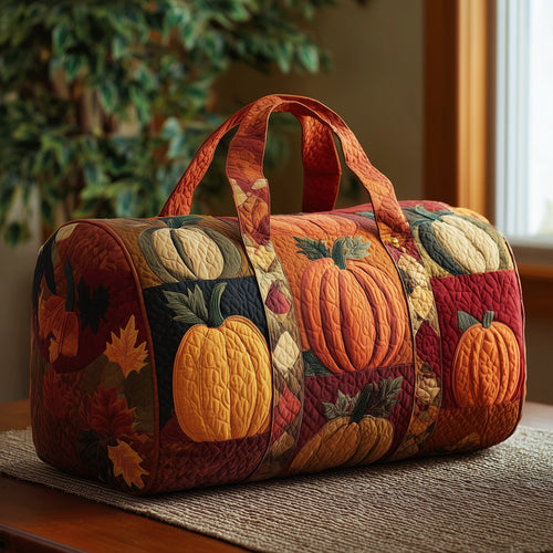 Autumn Pumpkin Quilted Duffle Bag GFTOYC28