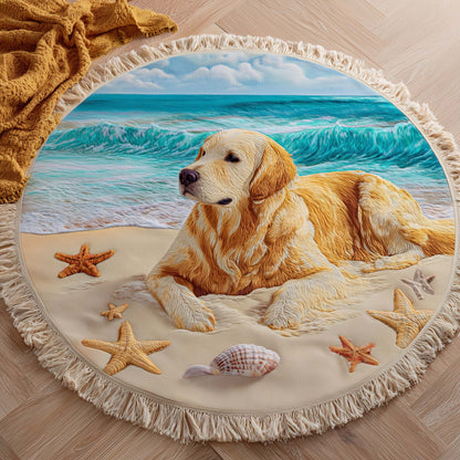 Golden Shore Round Beach Towel GFTOYC2934