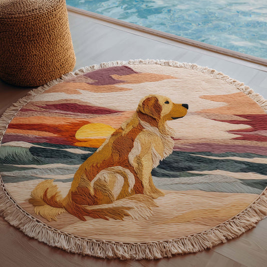 Golden Shore Round Beach Towel GFTOYC2936
