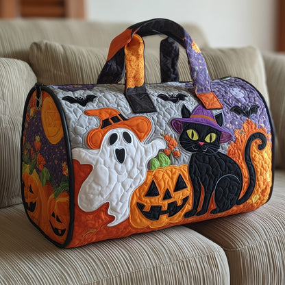 Halloween Cat Quilted Duffle Bag GFTOYC293