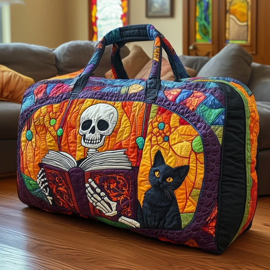 Halloween Cat Quilted Duffle Bag GFTOYC296