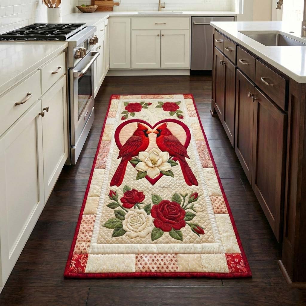 Love Cardinal Runner Rug GFTOYC2982