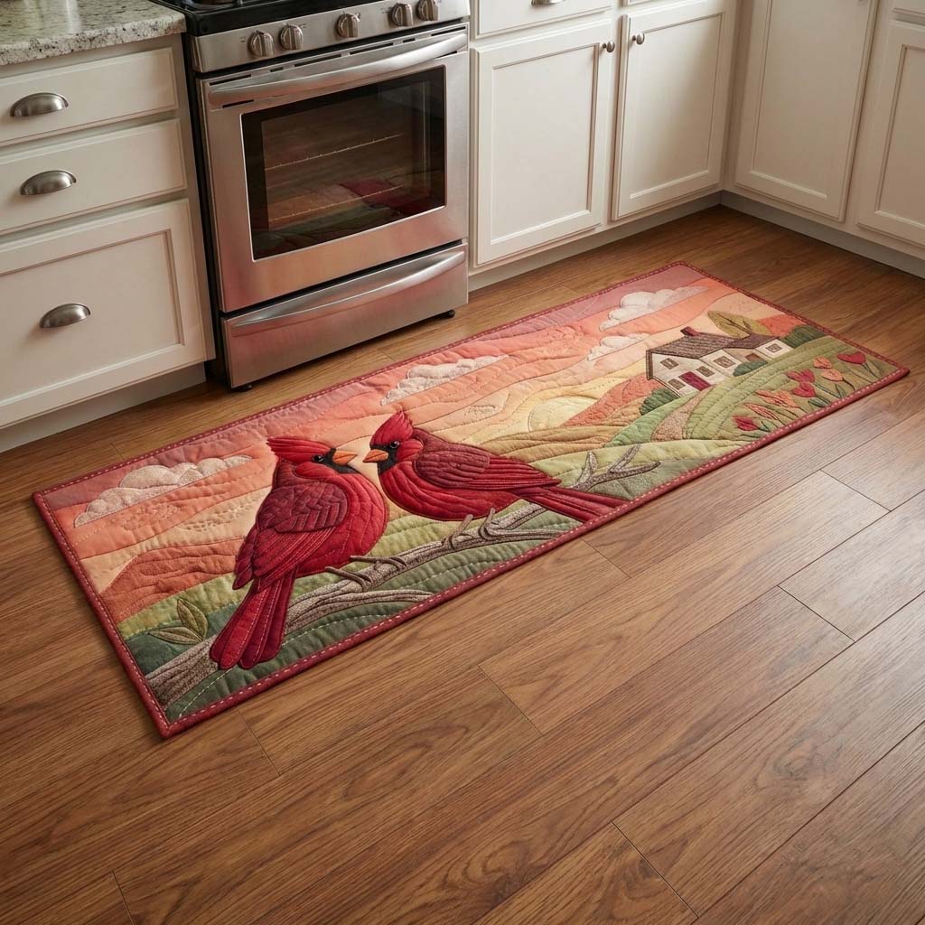 Love Cardinal Runner Rug GFTOYC2986