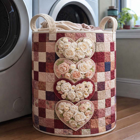 Floral Love Quilted Laundry Basket GFTOYC3004