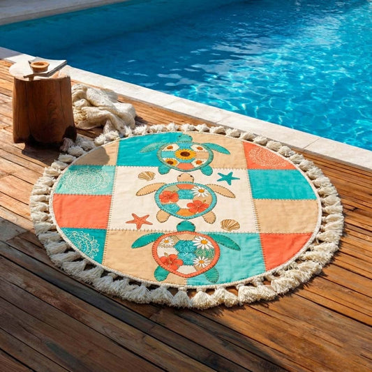 Soul Turtle Round Beach Towel GFTOYC3010
