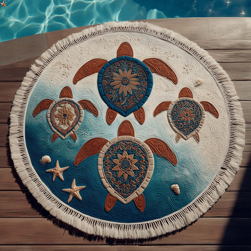 Soul Turtle Round Beach Towel GFTOYC3011