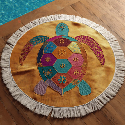 Soul Turtle Round Beach Towel GFTOYC3012