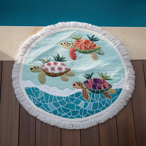 Soul Turtle Round Beach Towel GFTOYC3014