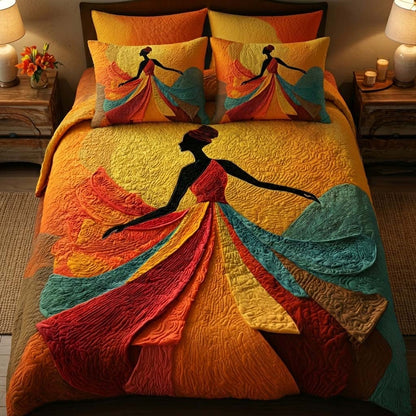 Divine Melanin 3-Piece Quilted Bedding Set GFTOYC3042