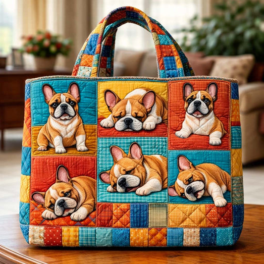 Frenchie Bulldog Quilted Tote Bag GFTOYC3044