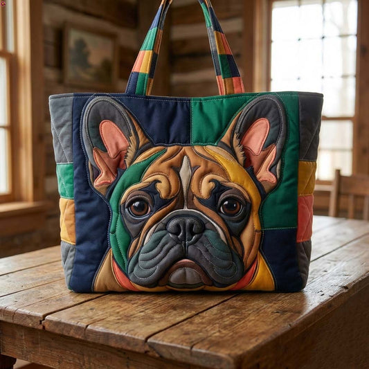 Frenchie Bulldog Quilted Tote Bag GFTOYC3045