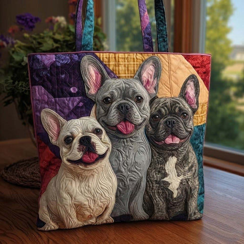 Frenchie Bulldog Quilted Tote Bag GFTOYC3048