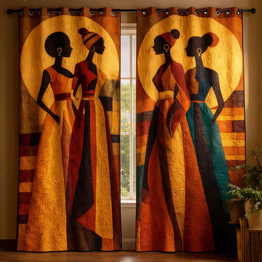 Melanin Queen Quilted Curtains GFTOYC3064