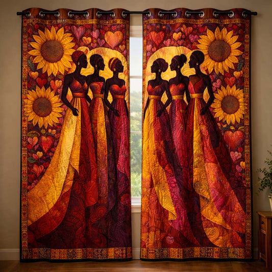 Melanin Queen Quilted Curtains GFTOYC3068