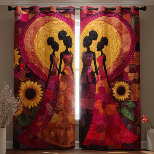 Melanin Queen Quilted Curtains GFTOYC3069