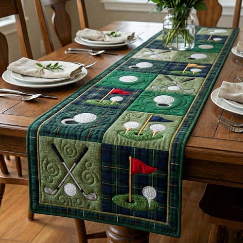 Golf Rhythm Quilted Table Runner GFTOYC3074
