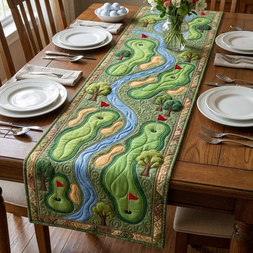 Golf Rhythm Quilted Table Runner GFTOYC3075