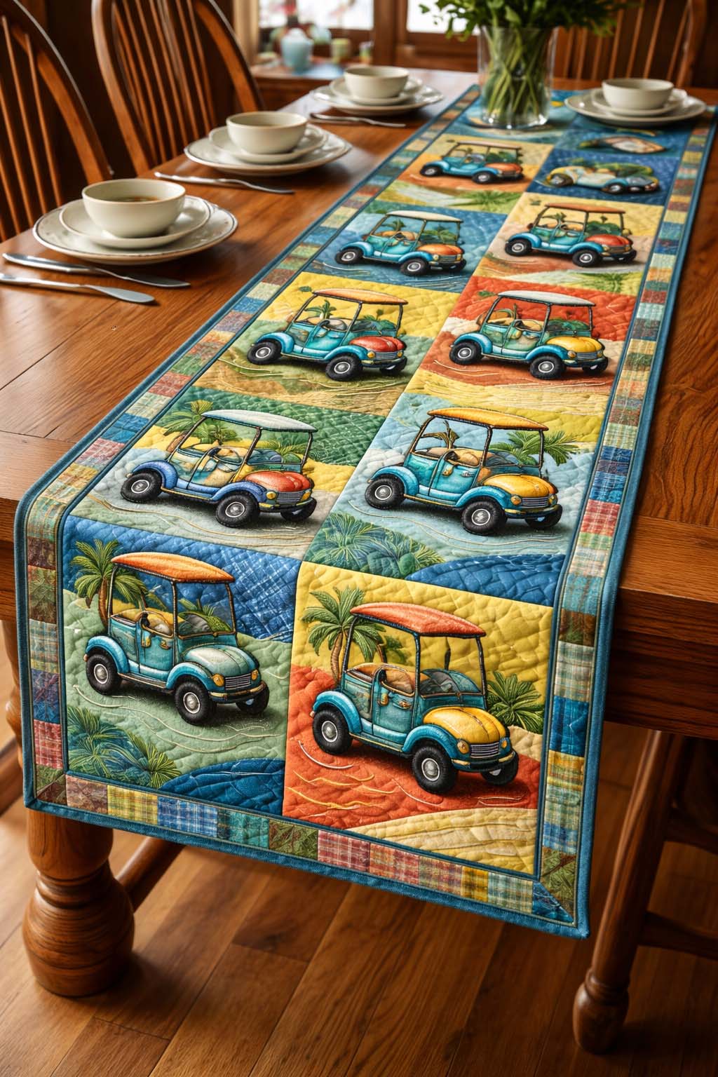 Golf Rhythm Quilted Table Runner GFTOYC3077