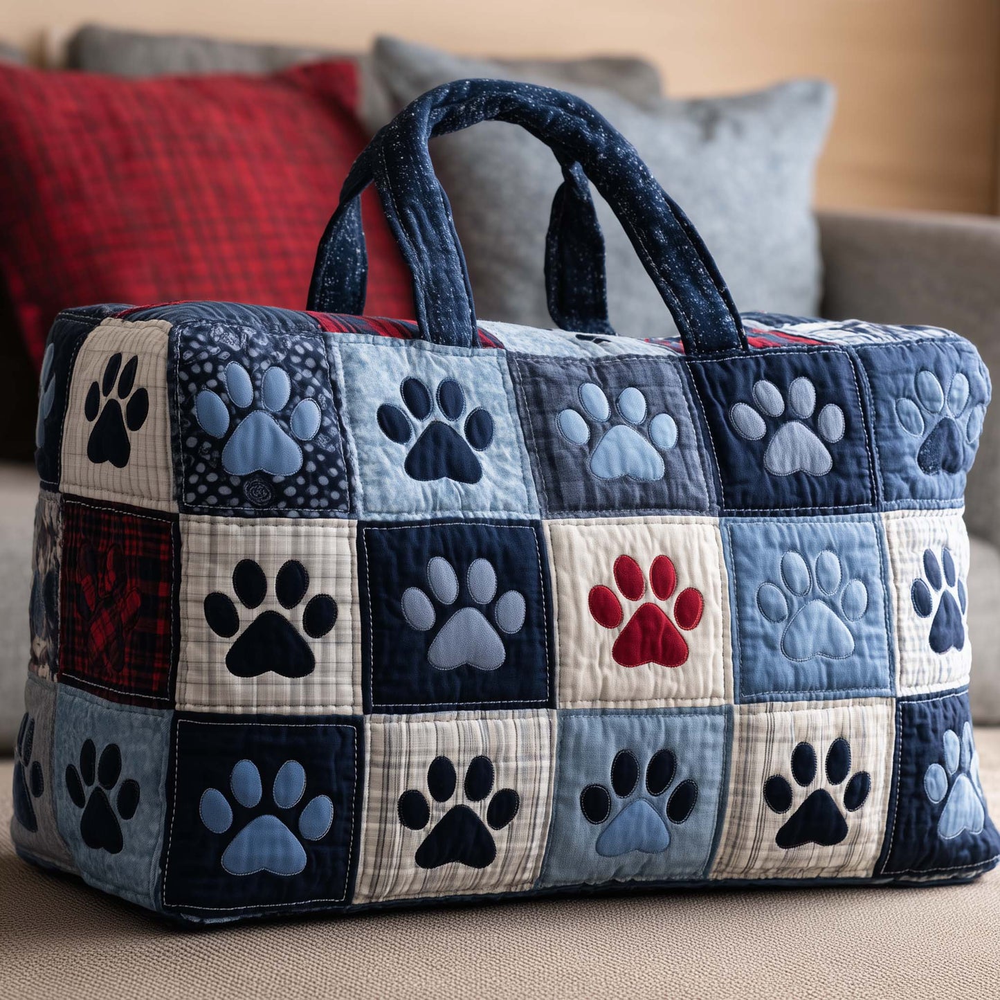 Paw Love Quilted Duffle Bag GFTOYC3084