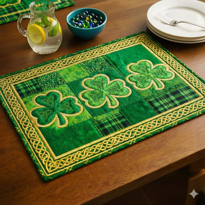 Emerald Blessing Quilted Placemat GFTOYC3085