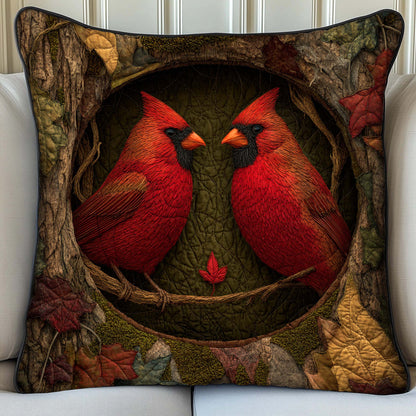 Love Cardinal Quilted Pillow Case GFTOYC3087