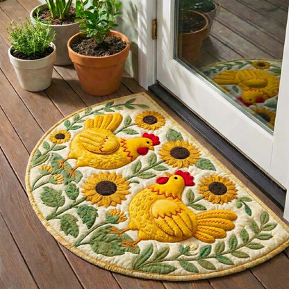 Cheeky Chicken Quilted Welcome Mat GFTOYC3163
