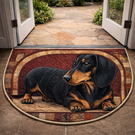 Dachsy Love Quilted Welcome Mat GFTOYC3185