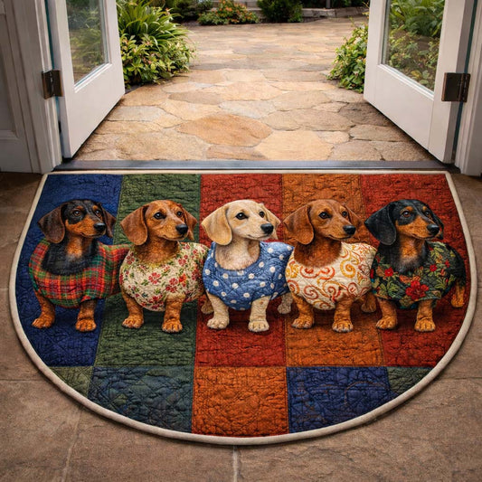 Dachsy Love Quilted Welcome Mat GFTOYC3186