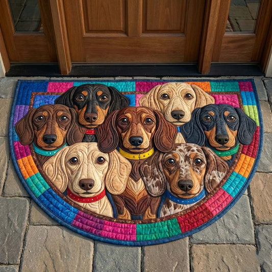 Dachsy Love Quilted Welcome Mat GFTOYC3189