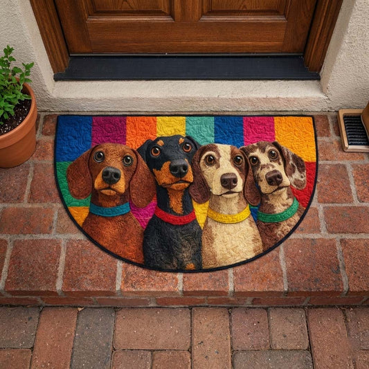 Dachsy Love Quilted Welcome Mat GFTOYC3190