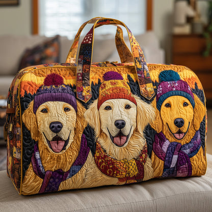 Golden Retriever Friends Quilted Duffle Bag GFTOYC331
