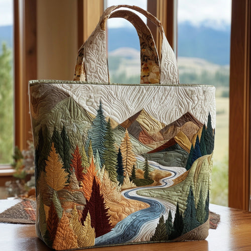Forest Landscape Quilted Tote Bag GFTOYC343