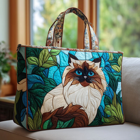 Majestic Cat Quilted Tote Bag GFTOYC361