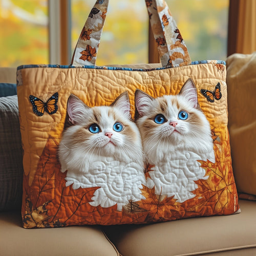 Cat Couple Quilted Tote Bag GFTOYC362