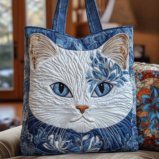 Majestic Cat Quilted Tote Bag GFTOYC376