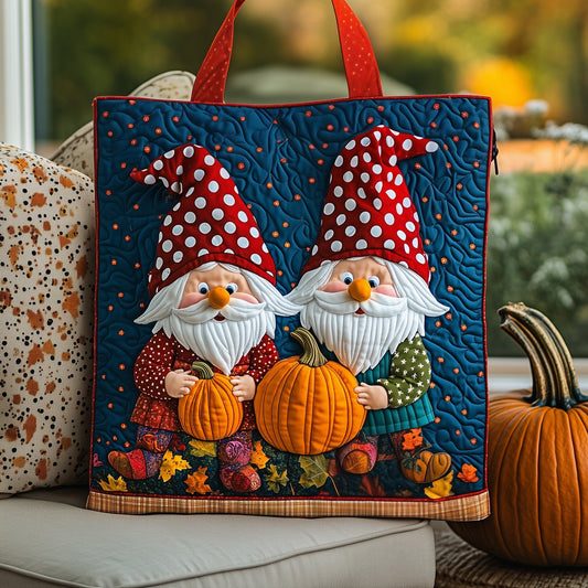 Pumpkin Gnomes Quilted Tote Bag GFTOYC398