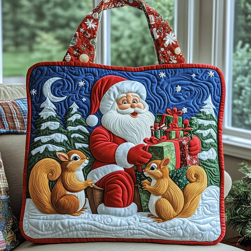 Santa Claus Quilted Tote Bag GFTOYC405