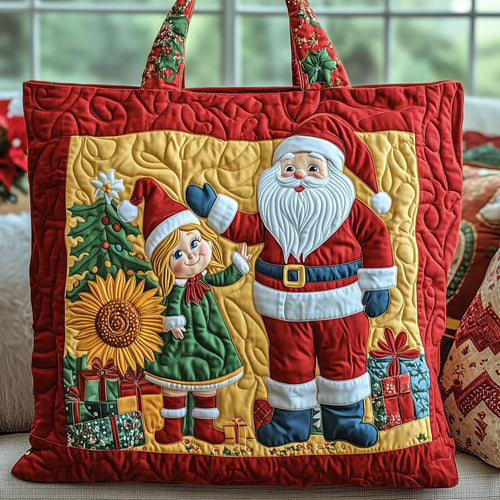 Santa Claus Quilted Tote Bag GFTOYC406
