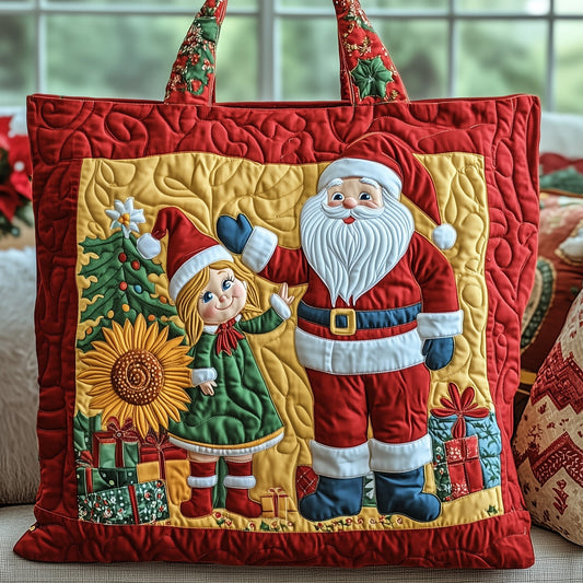 Santa Claus Quilted Tote Bag GFTOYC406
