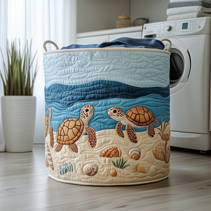 Turtle Ocean Quilted Laundry Basket GFTOYC472