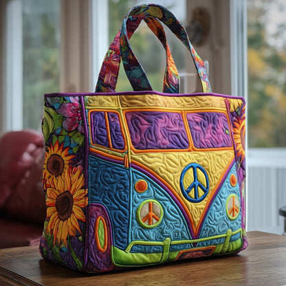 Hippie Van Journey Quilted Tote Bag GFTOYC483