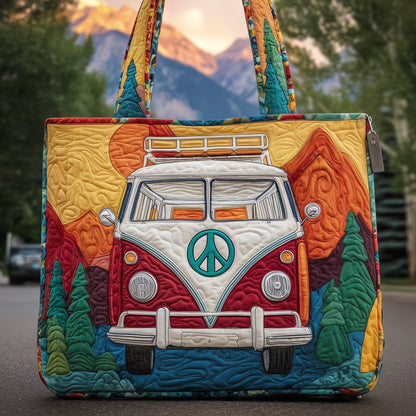 Hippie Van Journey Quilted Tote Bag GFTOYC484