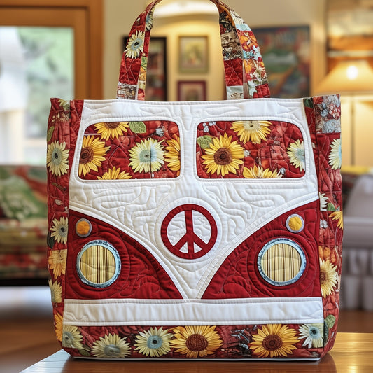 Hippie Van Journey Quilted Tote Bag GFTOYC486