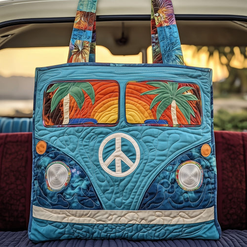 Hippie Van Journey Quilted Tote Bag GFTOYC487