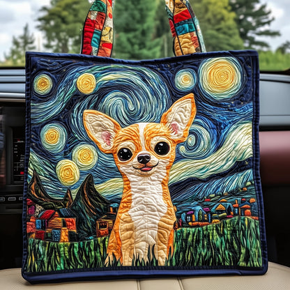 Adrorable Chihuahua Quilted Tote Bag GFTOYC494