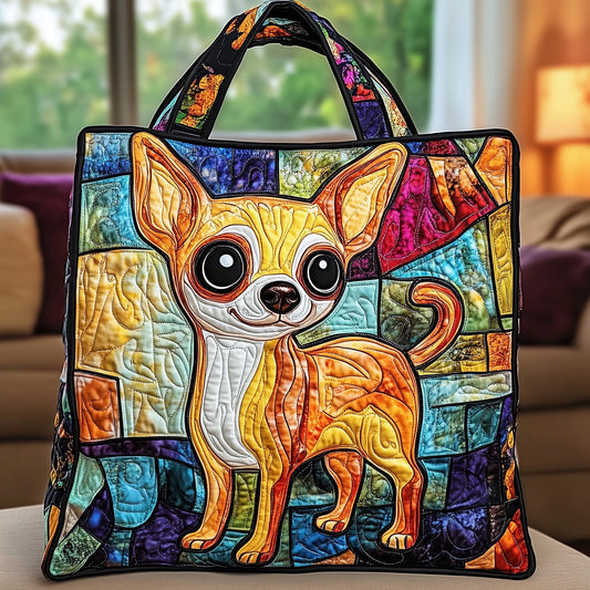 Adrorable Chihuahua Quilted Tote Bag GFTOYC495