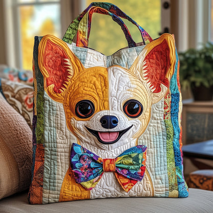 Adrorable Chihuahua Quilted Tote Bag GFTOYC497