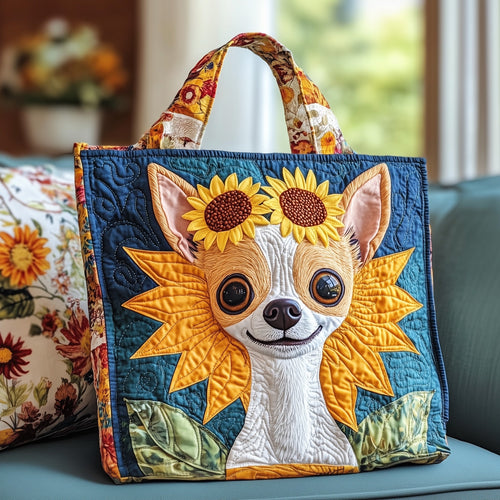 Adrorable Chihuahua Quilted Tote Bag GFTOYC498