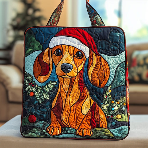 Christmas Dachshund Quilted Tote Bag GFTOYC505