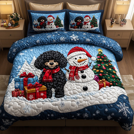Christmas Poodle Duvet Cover Set GFTOYC536